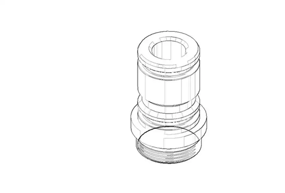 DORNBRACHT Nippel ERSATZTEILE 092404243 D. 27 x 42 mm Chrom, 092404243-00 Galeriebild 1